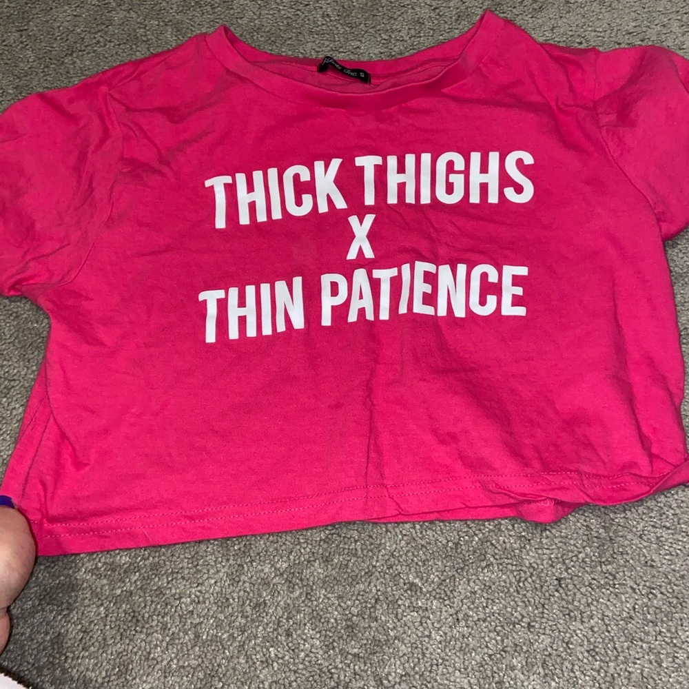 Pink crop top